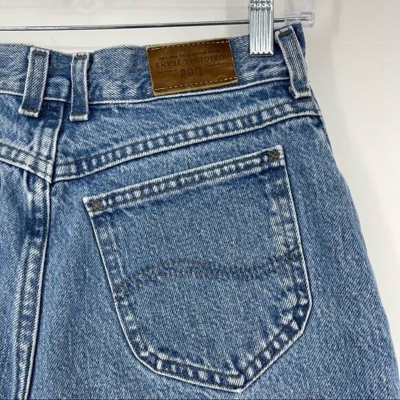 RARE Upside Down Label Vintage Lee Mom 90s Jeans 24" Waist - Picture 15 of 16